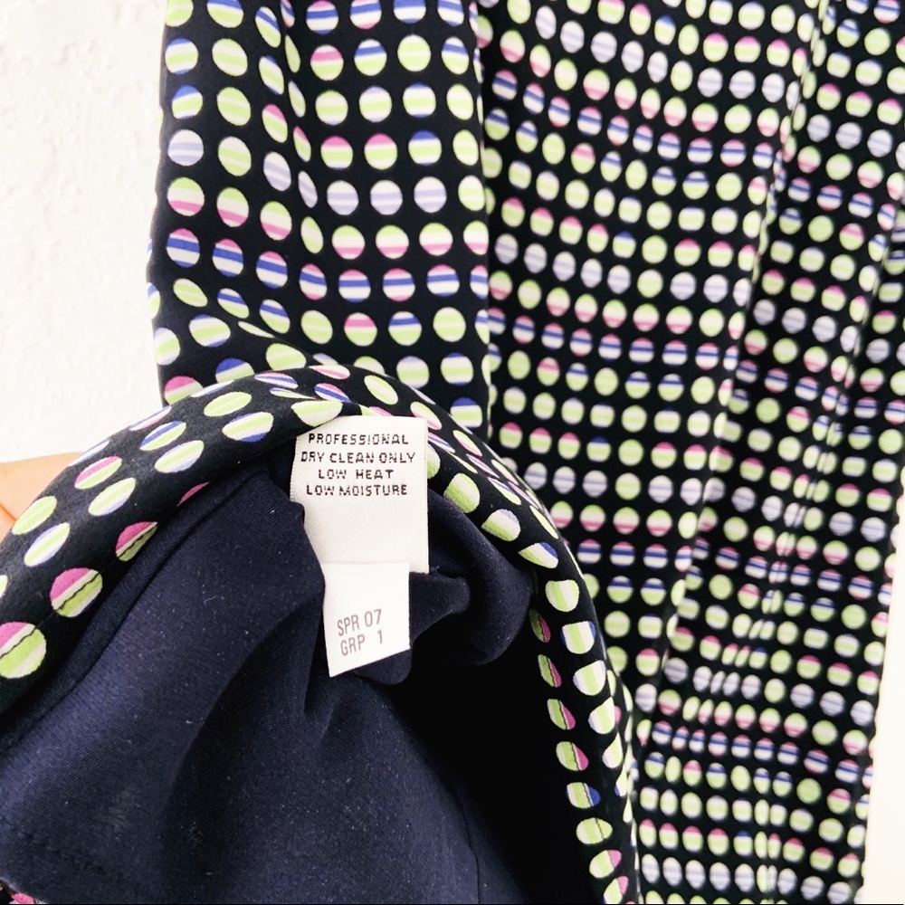St. John Silk Polka Dot Sleeveless Top M - Picture 5 of 7